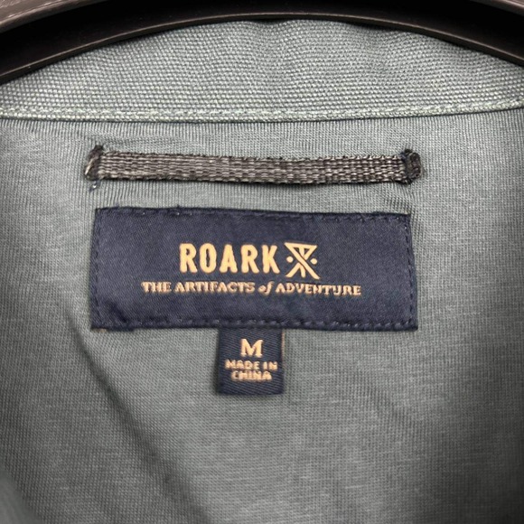 Roark Hebrides Unlined Shirt Jacket Men Medium Embroidered Floral Button Up New - Picture 4 of 8